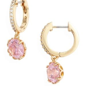 Kate Spade New York Crystal Huggie Hoop Earrings